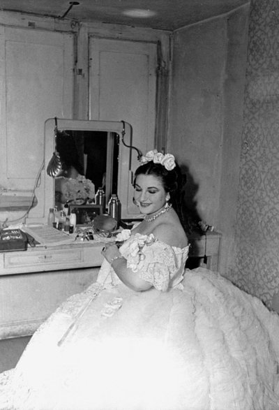 Maria Callas in "La Traviata", Parma, 1951 by Unbekannt Unbekannt
